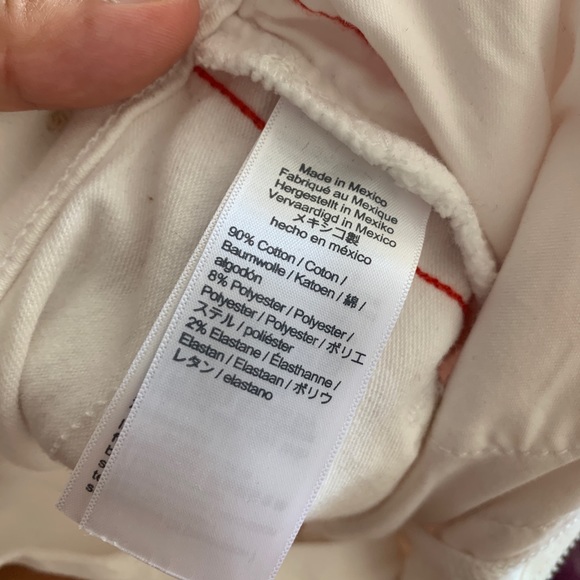 Madewell high rise tuxedo stovepipe white jeans - Picture 7 of 8